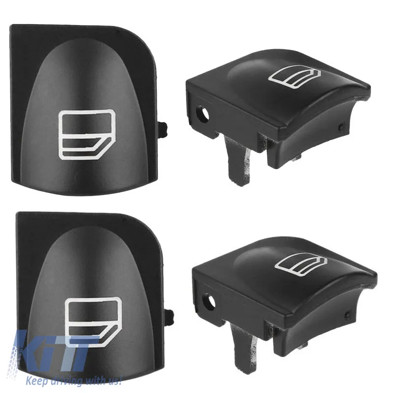 Switch Button Covers suitable for Left Electric Car Windows for Mercedes C-Class W203 2 Pieces