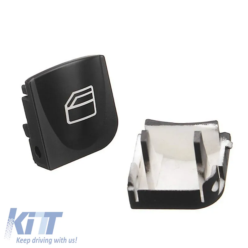 Switch Button Covers suitable for Left Electric Car Windows for Mercedes C-Class W203 2 Pieces