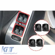 Switch Button Covers suitable for Left Electric Car Windows for Mercedes C-Class W203 2 Pieces-image-6304830