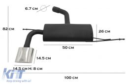 Système d'échappement pour Seat Leon Hatchback 1P 2005-2009-image-6098933