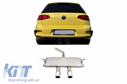 Système d'échappement pour VW Golf 7 VII Mk7 2013-2019 R400 R-Design Quad-image-6041125