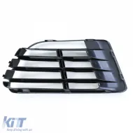 Szellőzőrács takaró fekete R20 lökhárítóhoz bal VW Golf 6 5K1 09-13-image-6201160