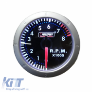 Tachometer R.P.M. Prosport Diamond Mirror Look Smoke 52mm 270 Scale