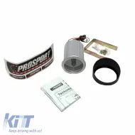 Tachometer R.P.M. Prosport Diamond Mirror Look Smoke 52mm 90 Scale With 7 Colors-image-6300810