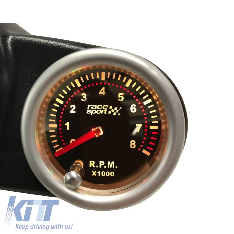 Tachometer R.P.M. Racesport Mirror Look Smoke 52mm with 7 Colors