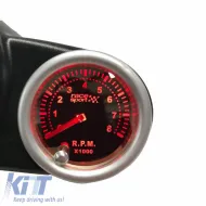 Tachometer R.P.M. Racesport Mirror Look Smoke 52mm with 7 Colors-image-6301893
