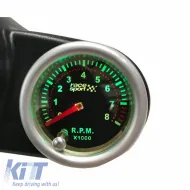 Tachometer R.P.M. Racesport Mirror Look Smoke 52mm with 7 Colors-image-6301894