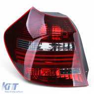 Tail light rear light black smoke left TYC suitable for BMW E81 E87 07-12