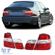 image-34-Tail light set red clear fits 3 Series BMW E46 sedan facelift 2001-2005