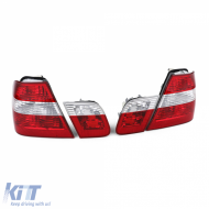 Tail light set red clear fits 3 Series BMW E46 sedan facelift 2001-2005-image-6257143