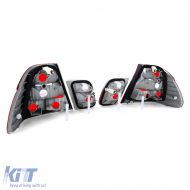 Tail light set red clear fits 3 Series BMW E46 sedan facelift 2001-2005-image-6257144