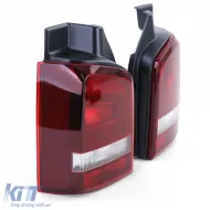 Tail light set red smoke for VW T5.2 Facelift Bus Transporter Multivan 09-15-image-6278473