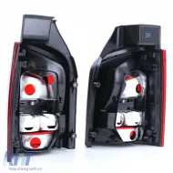 Tail light set red smoke for VW T5.2 Facelift Bus Transporter Multivan 09-15-image-6278476