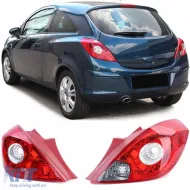 image-18-Tail lights pair left right for Opel Corsa D 3-door 06-14