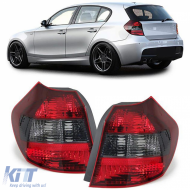 image-60-Tail lights red black smoke right left suitable for 1 Series BMW E81 E87 04-07