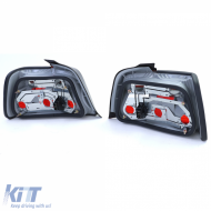 Tail lights Red Black Smoke Set suitable for 3 Series BMW E36 Sedan 90-99-image-6209568