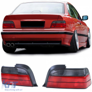 Tail lights Red Black Smoke suitable for 3 Series BMW 3 Series E36 Coupe Convertible 90-99 - ODTLB6013951