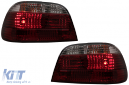 Tail Lights suitable for BMW 7 Series E38 (06.1994-07.2001) Red Clear-image-6083959