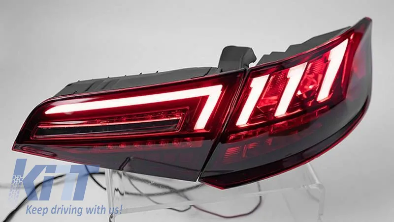 Tailights Set suitable for Audi A3 8V 2013-2019 Sportback Led Bar Red/Smoke