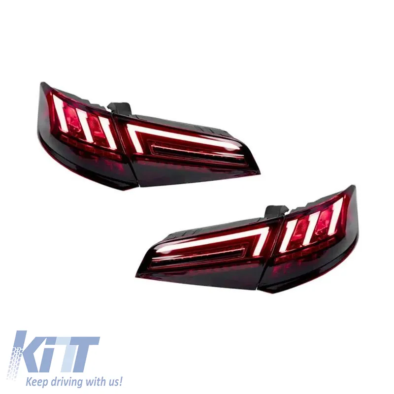 Tailights Set suitable for Audi A3 8V 2013-2019 Sportback Led Bar Red/Smoke