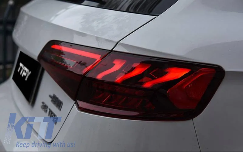 Tailights Set suitable for Audi A3 8V 2013-2019 Sportback Led Bar Red/Smoke