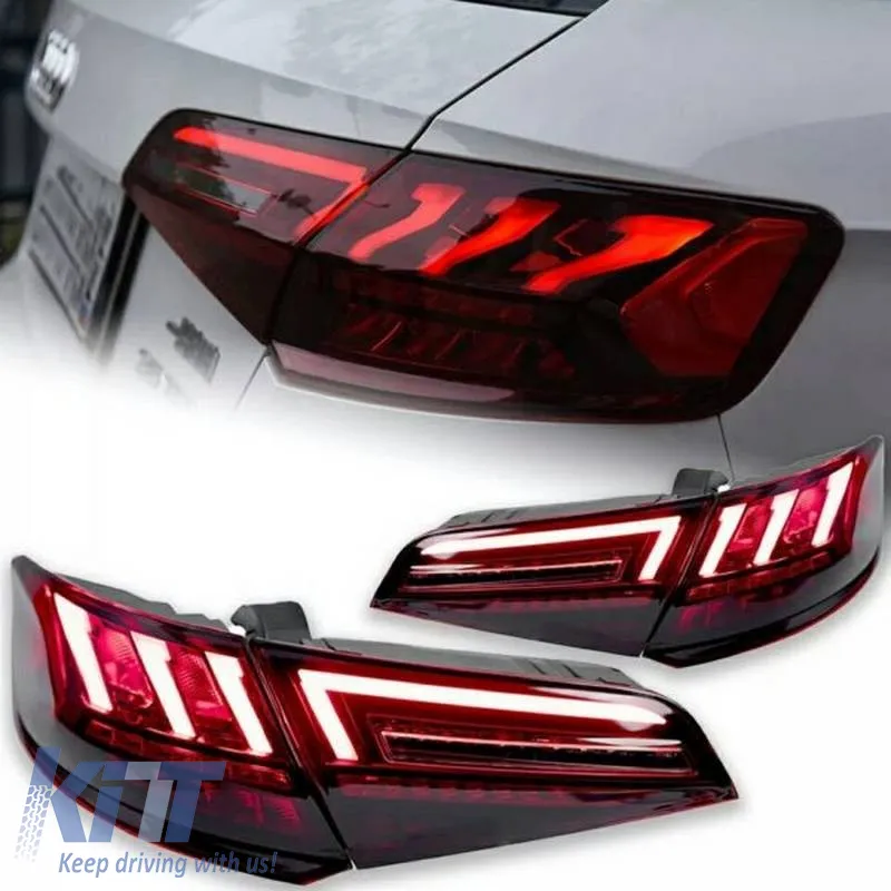 Tailights Set suitable for Audi A3 8V 2013-2019 Sportback Led Bar Red/Smoke