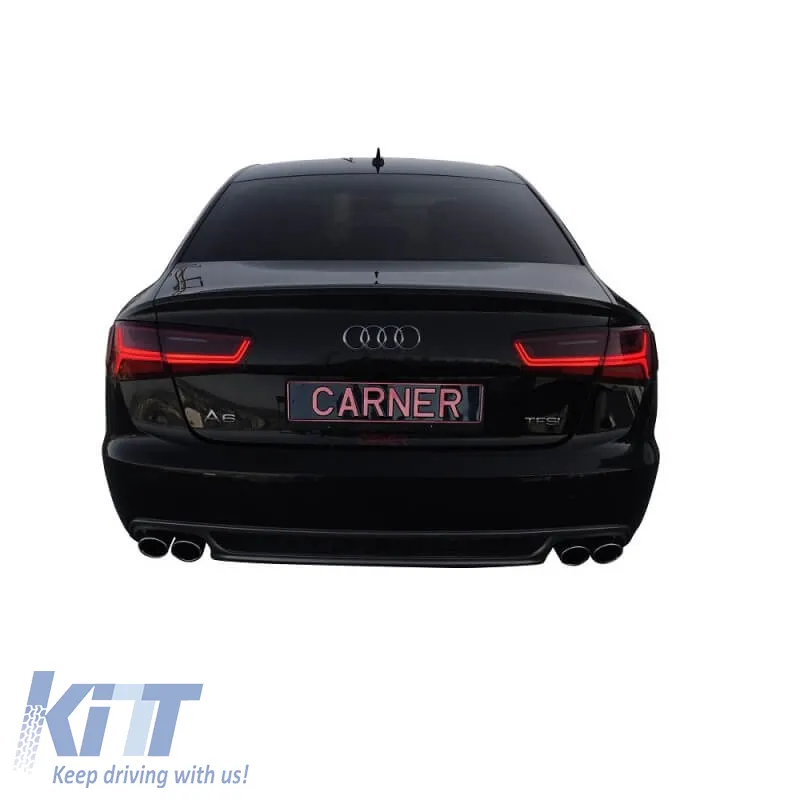 Tailights Set suitable for Audi A6 C7 11-15 Led Bar Dynamic Red/Crystal Eagle Eyes