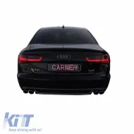 Tailights Set suitable for Audi A6 C7 11-15 Led Bar Dynamic Red/Crystal Eagle Eyes-image-6291172