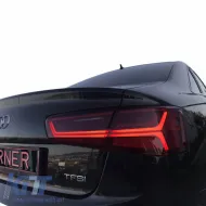 Tailights Set suitable for Audi A6 C7 11-15 Led Bar Dynamic Red/Crystal Eagle Eyes-image-6291173
