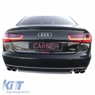 Tailights Set suitable for Audi A6 C7 11-15 Led Bar Dynamic Red/Crystal Eagle Eyes-image-6291175