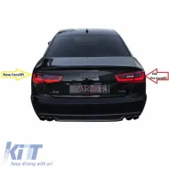 Tailights Set suitable for Audi A6 C7 11-15 Led Bar Dynamic Red/Crystal Eagle Eyes-image-6291179