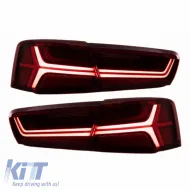 Tailights Set suitable for Audi A6 C7 11-15 Led Bar Dynamic Red/Crystal Eagle Eyes-image-6291181