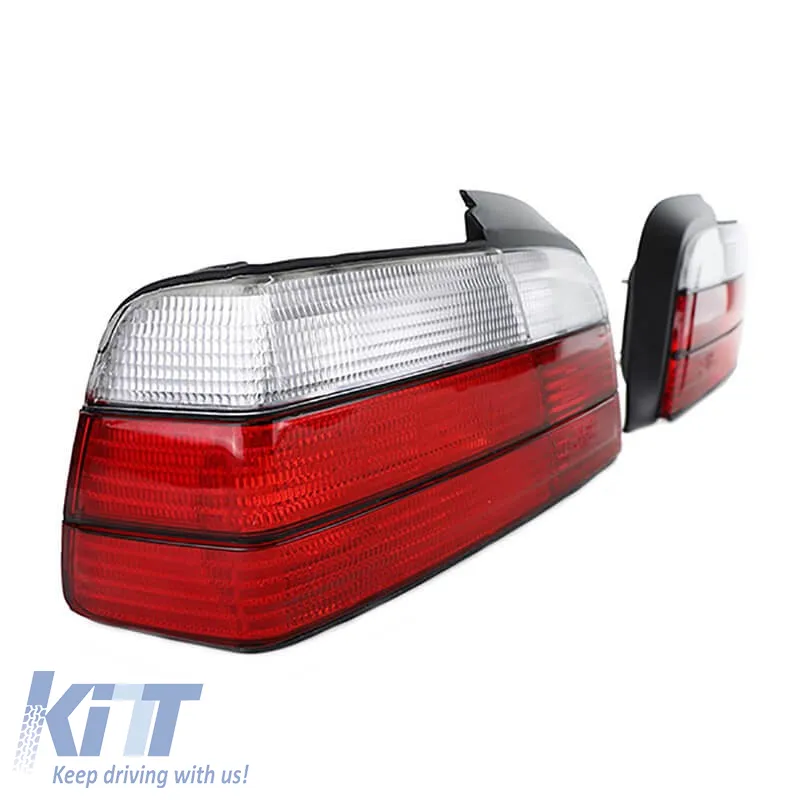 Tailights Set Suitable for BMW 3 E36 Coupe/Cabrio 90-99 M3 Look Red/White Depo