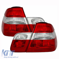 Tailights Set Suitable for BMW 3 E46 Sedan 01-05 Red/Crystal Depo