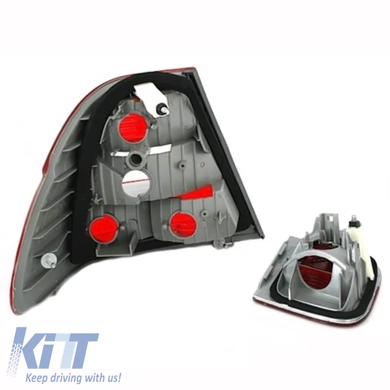 Tailights Set Suitable for BMW 3 E46 Sedan 01-05 Red/Crystal Depo