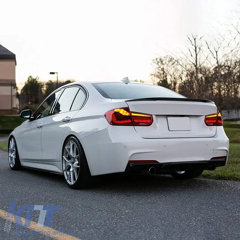 Tailights Set suitable for Bmw 3 F30 11-18 Sedan M4 Look OLed Dynamic Start Up Red/Crystal Vland