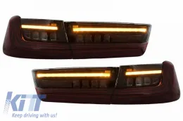 Tailights Set Suitable for BMW 3 G20 18-22 Sedan Laser Look Red/Smoke Vland-image-6324941
