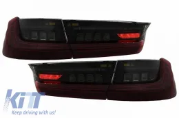 Tailights Set Suitable for BMW 3 G20 18-22 Sedan Laser Look Red/Smoke Vland-image-6324943