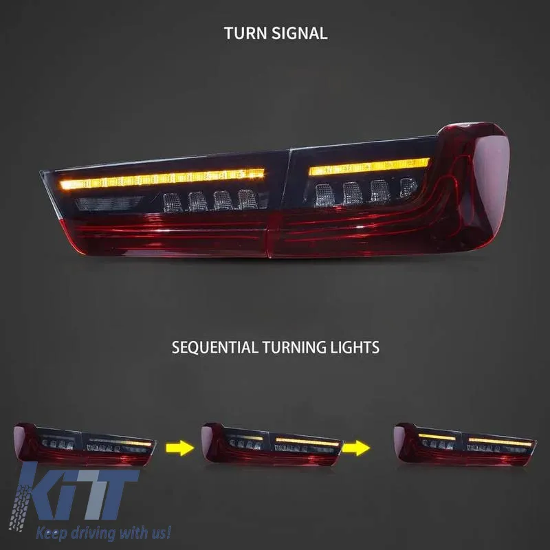 Tailights Set Suitable for BMW 3 G20 18-22 Sedan Laser Look Red/Smoke Vland