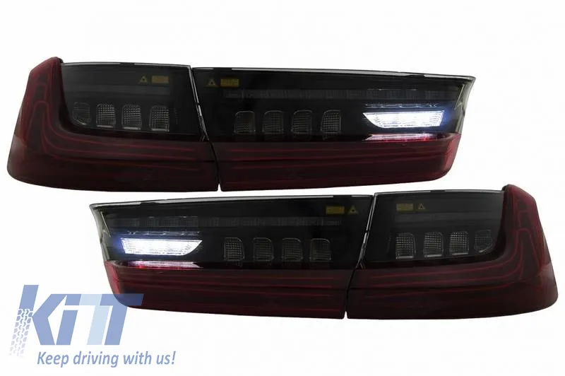 Tailights Set Suitable for BMW 3 G20 18-22 Sedan Laser Look Red/Smoke Vland