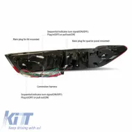 Tailights Set Suitable for BMW 3 G20 18-22 Sedan Laser Look Red/Smoke Vland-image-6325203
