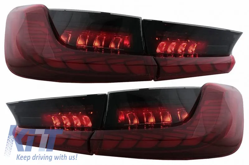 Tailights Set Suitable for BMW 3 G20 G28 M3 G80 18-22 Sedan Dynamic Signal Red/Smoke Vland