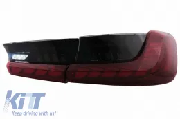 Tailights Set Suitable for BMW 3 G20 G28 M3 G80 18-22 Sedan Dynamic Signal Red/Smoke Vland-image-6325190