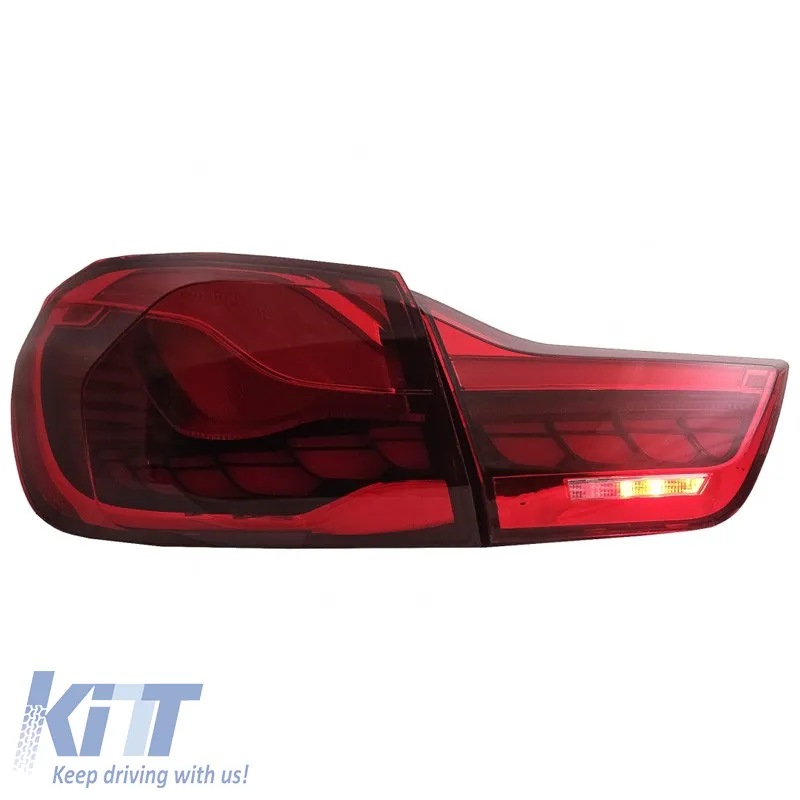 Tailights Set Suitable for Bmw 4 F32 F33 F36 M4 F82 F83 (2013-03.2019) M4 Look OLed Dynamic Start Up Red/Crystal Vland