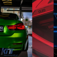 Tailights Set suitable for Bmw 4 F32 F33 F36 M4 F82 F83 (2013-03.2019) M4 Look OLed Dynamic Start Up Red/Crystal Vland