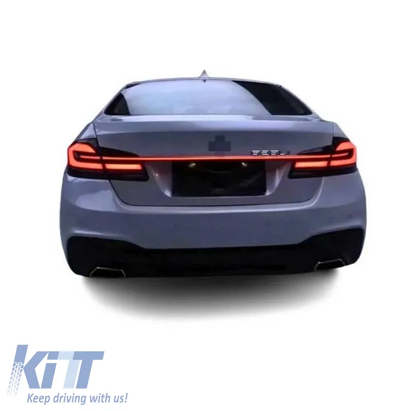 Tailights Set Suitable for BMW 5 F10 / F18 11-17 G30 Look Full LED Bar With Center Light Dynamic Corner