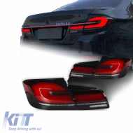 Tailights Set Suitable for BMW 5 F10 / F18 11-17 G30 Look Full LED Bar With Center Light Dynamic Corner