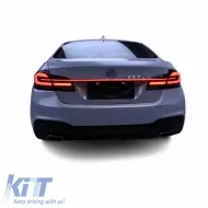 Tailights Set suitable for BMW 5 F10 / F18 11-17 G30 Look Full LED Bar With Center Light Dynamic Carner-image-6314686