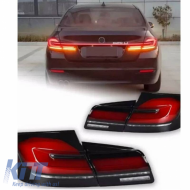 Tailights Set suitable for BMW 5 F10 / F18 11-17 G30 Look Full LED Bar With Center Light Dynamic Carner