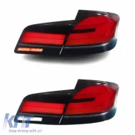 Tailights Set suitable for BMW 5 F10 / F18 11-17 G30 Look Full LED Bar With Center Light Dynamic Carner-image-6314691